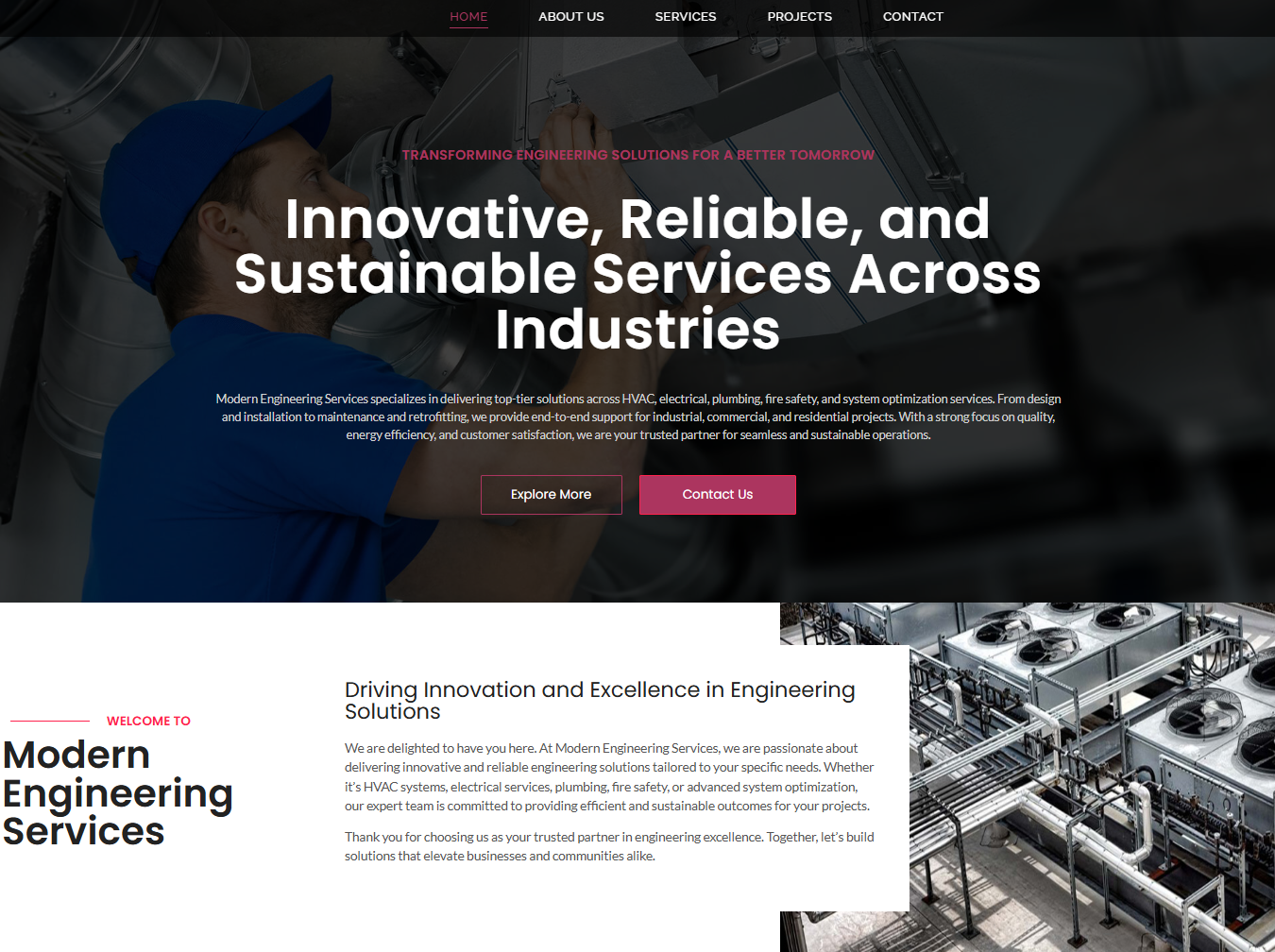 Website Design & Development for Modern Engineering Services