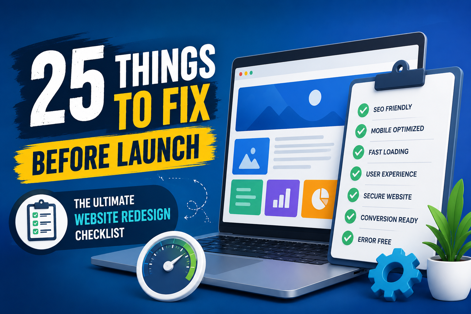 Website Redesign Checklist: 25 Things to Fix Before Launch (Complete Guide for 2026)
